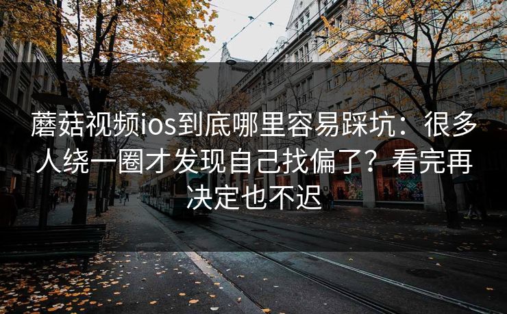 蘑菇视频ios到底哪里容易踩坑：很多人绕一圈才发现自己找偏了？看完再决定也不迟